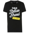 DOLCE & GABBANA PRINTED COTTON T-SHIRT,P00353438