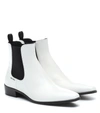 PRADA LEATHER ANKLE BOOTS,P00369526