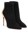 CHRISTIAN LOUBOUTIN DELICOTTE 100 SUEDE ANKLE BOOTS,P00360499