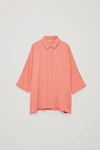 COS DRAPED WIDE-FIT SHIRT,0618620013