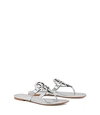 TORY BURCH MILLER SANDALS, METALLIC LEATHER,192485030686