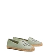 Tory Burch Ines Espadrilles In Garden Sage / Garden Sage / Silver