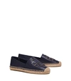 Tory Burch Ines Nappa Espadrilles In Perfect Navy/gold
