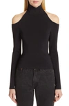 ALEXANDER WANG COLD SHOULDER KNIT TOP,1K191092K2