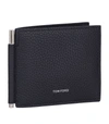 TOM FORD TOM FORD LEATHER MONEY CLIP WALLET,14999722