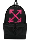 OFF-WHITE OFF-WHITE PRINTED BACKPACK - BLACK