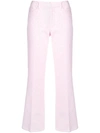 ZADIG & VOLTAIRE ZADIG&VOLTAIRE KICK FLARE CROPPED TROUSERS - PINK