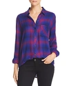 Rails Hunter Plaid Shirt In Azure Scarlet