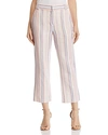 REBECCA MINKOFF GINGER STRIPED CROPPED PANTS,R19200038