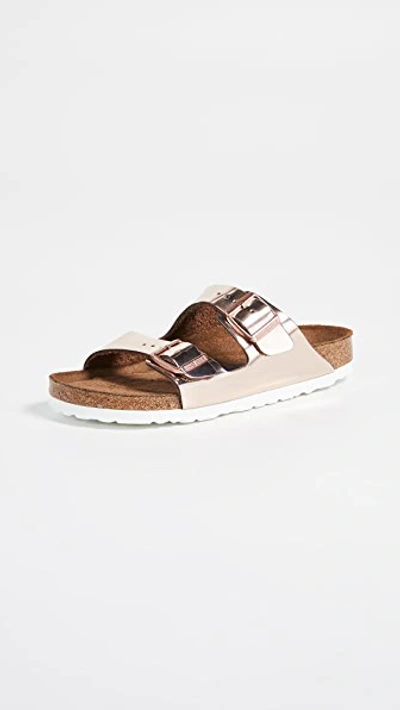 Birkenstock Arizona Soft Sandals Metallic Copper 38