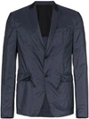 PRADA PRADA TECH CREASED BLAZER JACKET - 蓝色