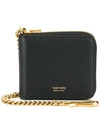 TOM FORD TOM FORD ALL-AROUND ZIP WALLET - 黑色