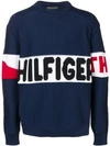 TOMMY HILFIGER LOGO INTARSIA JUMPER