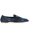 TOD'S TOD'S DENIM TT LOAFERS - 蓝色