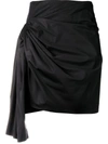 GIVENCHY SHORT DRAPED SKIRT