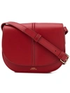 Apc A.p.c. Small Messenger Bag - Red In Red