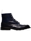 TRICKER'S BLUE STOW LEATHER COUNTRY BOOTS