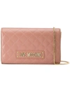 LOVE MOSCHINO LOVE MOSCHINO QUILTED SHOULDER BAG - 粉色