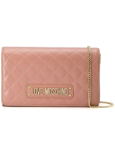 Love Moschino Quilted Shoulder Bag - 粉色 In Pink