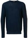 Roberto Collina Geometric Patterned Jumper In Blue