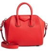 Givenchy Antigona Mini Leather Satchel Bag, Bright Red In Pop Red