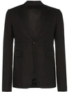 RICK OWENS RIP STOP TAILORED SUIT JACKET