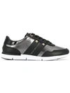 TOMMY HILFIGER METALLIC PANEL LEATHER SNEAKERS