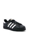 Adidas Originals Mens Adidas Superstar Ii Pony-hair Leather Low-top Trainers In Black & White & Black