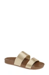 Reef Cushion Bounce Vista Slide Sandal In Champagne