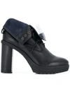 TOMMY HILFIGER LACE-UP HEELED BOOTS