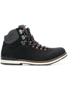 TOMMY HILFIGER LEATHER HIKING BOOTS