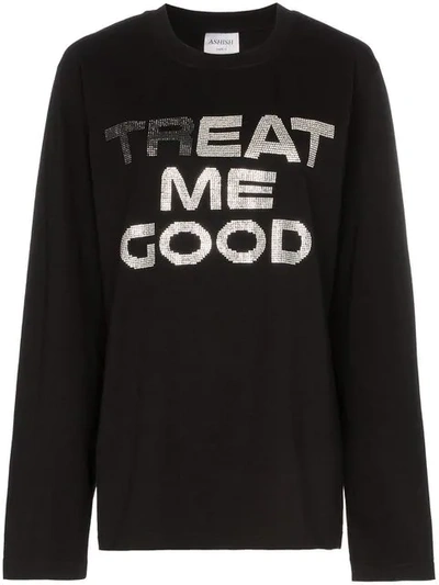 Ashish Treat Me Good Cotton Sweatshirt - 黑色 In Black