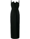 EMPORIO ARMANI GOWN WITH STIFF LINED BODICE