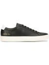 Common Projects Navy Achilles Nubuck Low Top Sneakers In Blue