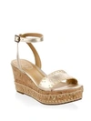 JACK ROGERS Lennon Leather Wedge Sandals