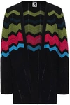 M MISSONI M MISSONI WOMAN CROCHET-KNIT CARDIGAN BLACK,3074457345619976314