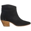 ISABEL MARANT WOMEN'S LEATHER HEEL ANKLE BOOTS BOOTIES NEW DICKERS,BO0166 01BK 37