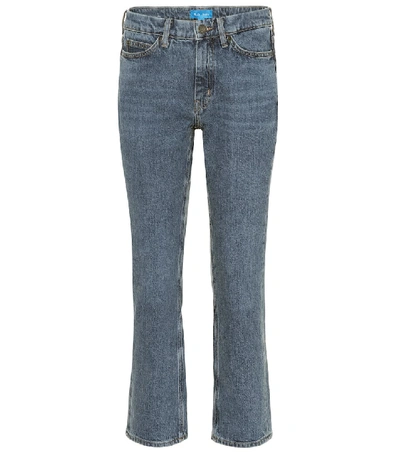 M.i.h. Jeans Daily Crop高腰直筒牛仔裤 In Blue