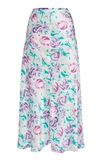 Rixo London Kelly Floral-print Silk Midi Skirt