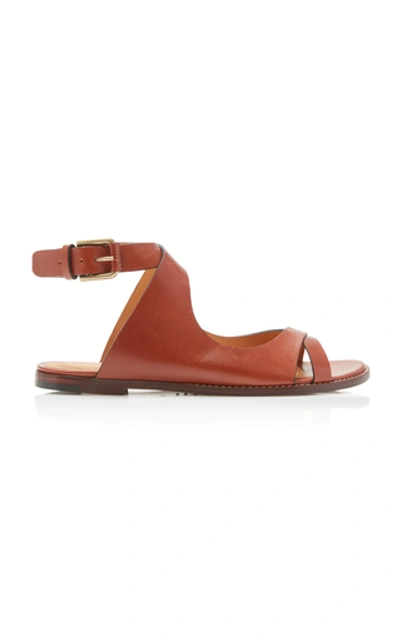 Isabel Marant Jirene Leather Sandals In Brown