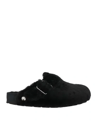 1774 Birkenstock Woman Mules & Clogs Black Size 6 Sheepskin