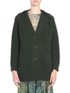 ALBERTA FERRETTI RED VALENTINO RIBBED BUTTON CARDIGAN