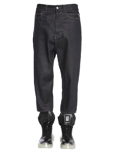 Rick Owens Collapse Jeans In Blue