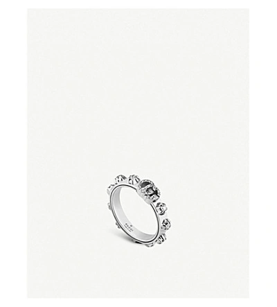 Gucci Gg Running 18ct White-gold And White Diamond Ring In White/gold