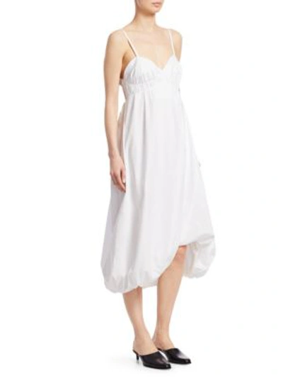 3.1 Phillip Lim / フィリップ リム Sleeveless Empire-waist Cotton Bubble Dress In Optic White