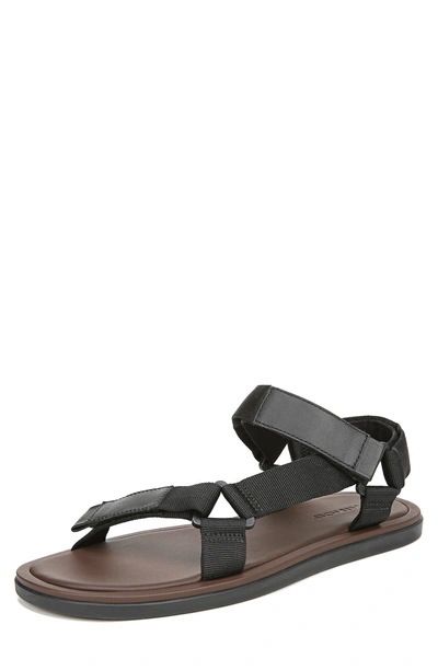 Vince Men's Destin Velcro-strap Walking Sandals In Black/ Dark Brown