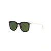 LINDA FARROW LUXE BLACK SQUARE-FRAME SUNGLASSES,2990544