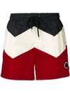 MONCLER COLOUR BLOCK SWIM SHORTS