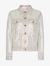 ASHISH ASHISH SEQUIN EMBELLISHED COLLARED DENIM STYLE JACKET,J00113471996