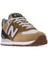 NEW BALANCE MEN'S 574 MILITARY PATCH CASUAL SNEAKERS FROM FINISH LINE